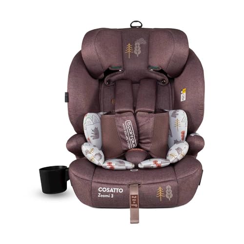 Image of COSATTO Zoomi 3 iSize Car Seat - from 76cm up to 150cm (Approx.15 Months to 12 Years), ISOFIT, Adjustable Headrest, Side Impact Protection, Easy Install, R129 Tested (Bear Hug)