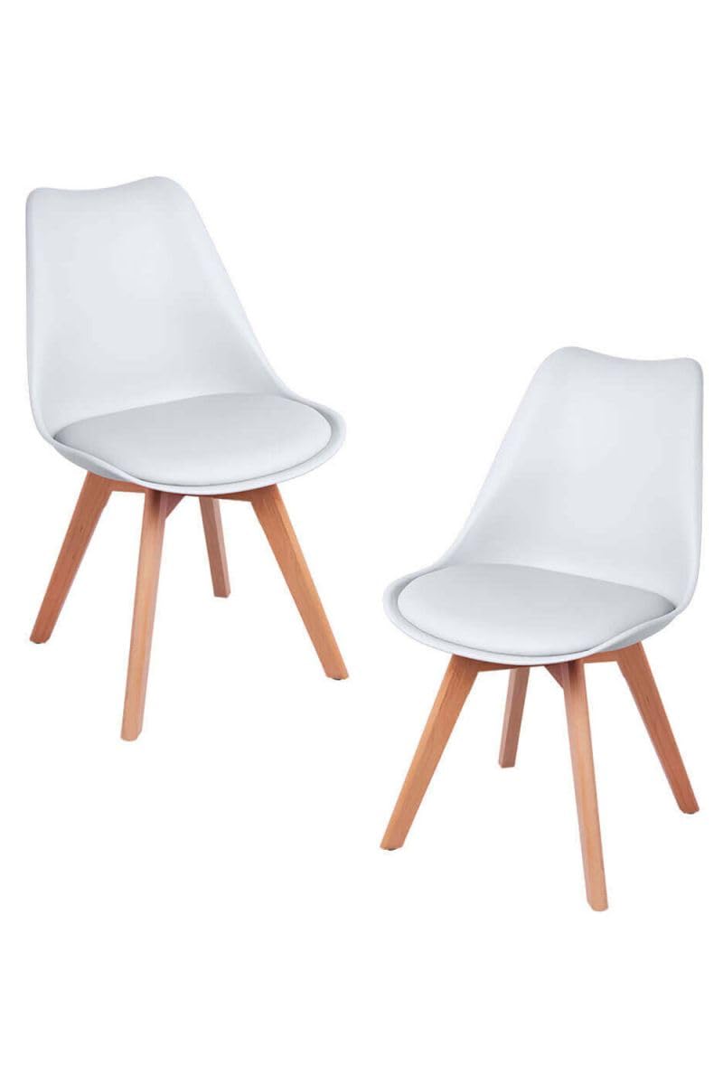 Regalos Miguel - Packs Sillas Comedor - Pack 2 Sillas Synk Basic - Blanco