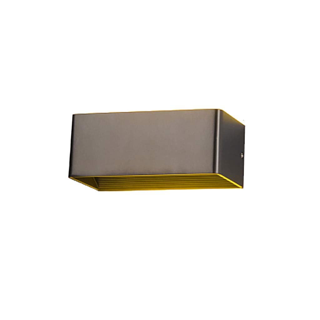 HynJGih Modern Outdoor Aisle Waterproof Square Dimming Hotel Indoor Bedside Corridor Bedroom Living Room LED Wall Lamp(Schwarz,A)
