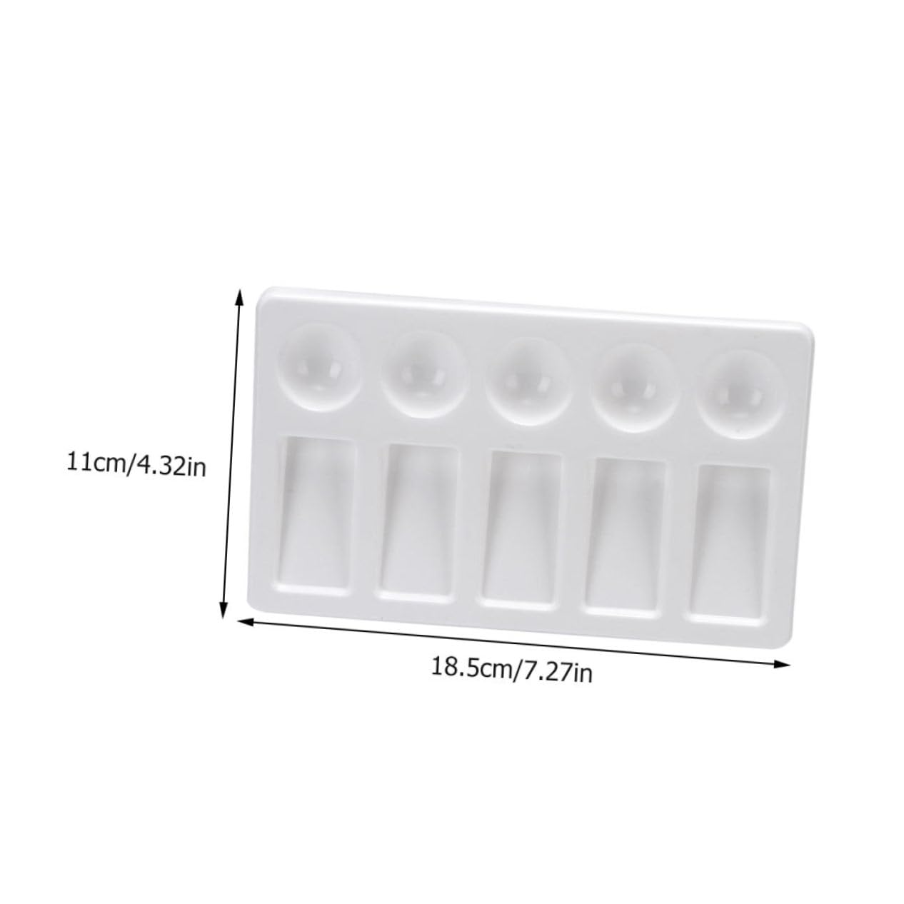 ERINGOGO 3 Pcs Watercolor Pigment Mixing Trays for Artists Durable Painting Plates for Color Mixing for DIY Crafts and Professional Use Easy to Clean Art Supplies