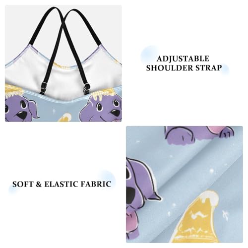 Dog Ice Cream Pattern Girls One Piece Swimsuits Summer Quick Dry Beach Bathing Suit4