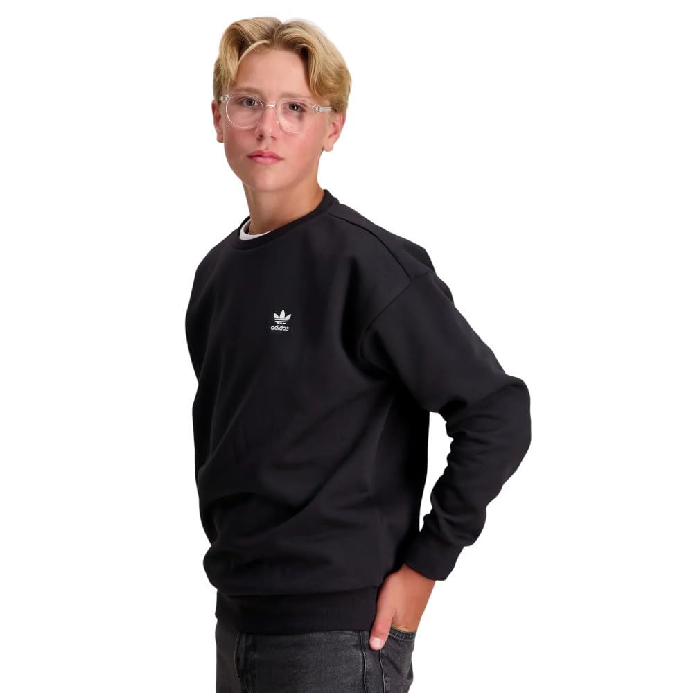 Sudadera adidas Boyfriend Crew Negro JC8422 Hoodie NIÑO NIÑA