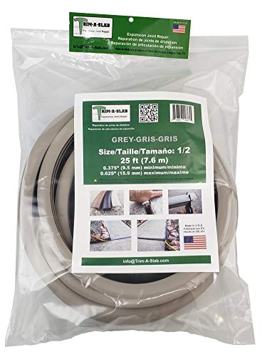 Trim-A-Slab 1/2 in. x 25 ft. Concrete Expansion Joint in Grey 3615