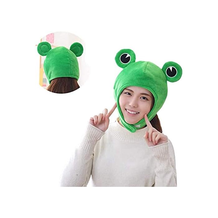 Buy Amosfun Frog plush cute head ears halloween cap hats giant hat