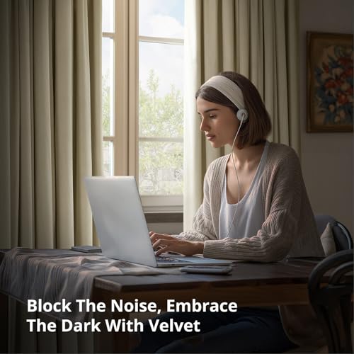 HPD Half Price Drapes Signature Velvet Thermal Blackout Curtains for Living Room 96 Inch Long (1 Panel) Rod Pocket Insulated Blackout Curtains for Bedroom Window Curtains, 50W x 96L, Neutral Ground