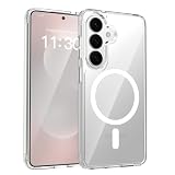 対応 Galaxy S26 5G ケース カバー 透明シェル MagSafe対応 3倍米軍MIL規格 黄ばみ防止 ワイヤレス充電 耐衝撃 傷防止 軽量 マグネットスマホケース Qi2.2対応 最大25W高速充電 ギャラクシーS26ケース 専用