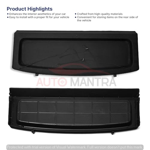 Image of Car Parcel Tray Diggi Luggage Tray in Perfect Fitting Compatible for Venue| Does not fit with The Wiper Model on The Back Glass