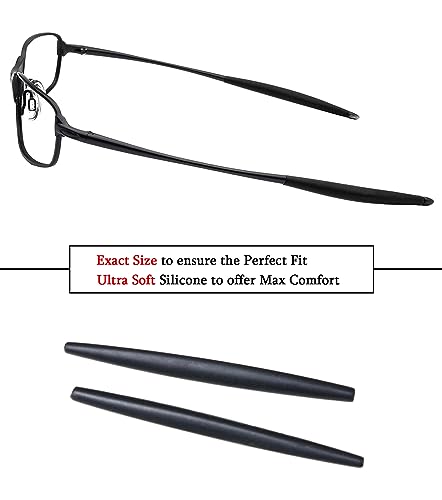 Replacement Earsocks Rubber for Oakley Square Whisker/Whisker OX3093 OX3107 OX5050 OX5072 Frame, Black Ear Sleeves2