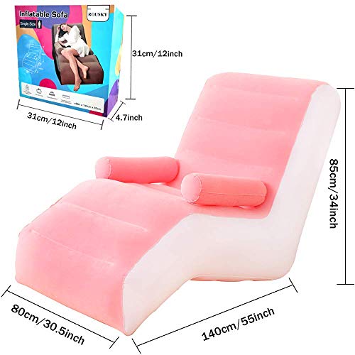 Inflatable Chaise Lounges Folding Lazy Floor Chair Sofa Lounger Bed