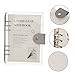 Angoily Scrapbook Loose-Leaf Notebook Detachable Binder Memo Pad for Daily Writing and Planning for Students and Office Use