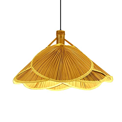 Lampe suspendue en bambou pour une ambiance salon de thé asiatique et zen