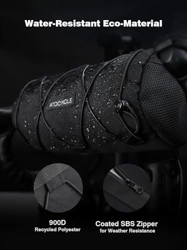 Atocircle ATO-001 Bike Handlebar Bag, Water-Resistant & Large Capacity Small Front Storage Pack With Shoulder Strap thumb #4