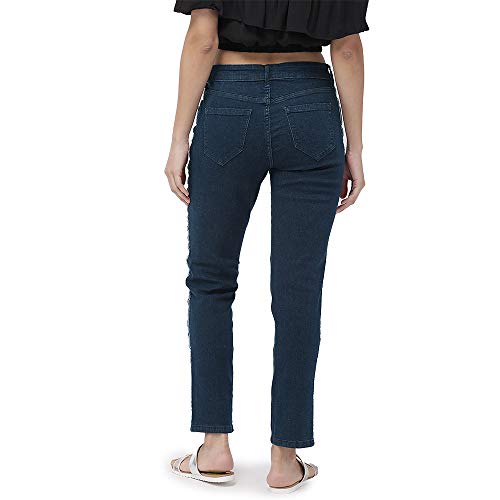 Image of GO COLORS Women Mid Rise Premium Straight Jeans