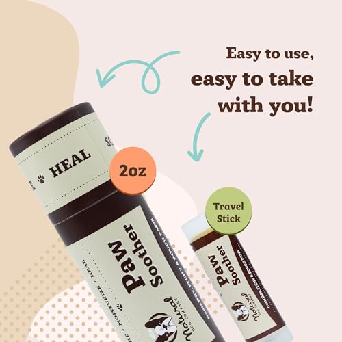 Image of Natural Dog Company Paw Balm & Wax Bundle, Paw Soother + PawTection, Protects & Heals Dry, Cracked Dog Paw Pads, Paw Pad Protector for Exteme Weather, Lick-Safe, Coconut Oil, 2oz Sticks