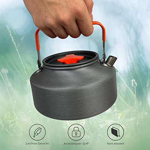 WILDVIVAL Outdoor Camping-Geschirr für 1-3 Personen, die Campingküche 12-teilig - Campingkocher-Set mit Kochtopf… - Image 5