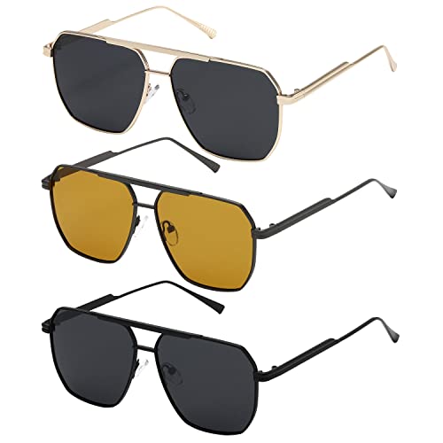Lunettes de soleil polarisées carrées pour conduire et voyager en toute sérénité