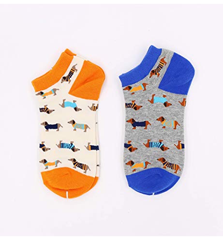 Image of Women's Haute Dachshund Dog Socks Casual Crew Socks Animal Cute Socks Gifts for Women