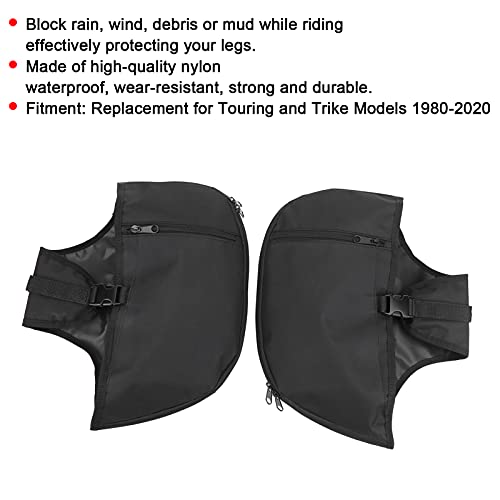 Soft Lowers Chaps Leg Warmer Bag Motorcycle Engine Guard Cover Riding Engine Guard Cover Waterproof Engine Guard Cover For Touring And Trike Models 1980-2020（17.1×9.1In） #TOP2