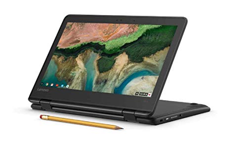 Flagship Lenovo 300e 11.6" HD IPS Touchscreen 2 in 1 Chromebook - Quad-Core MediaTek MT8173C 2.1GHz 4GB RAM 32GB eMMC 802.11ac 802.11ac HD Webcam HDMI Bluetooth USB Type-C Chrome OS (Renewed)