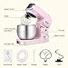 Kitchen in the box Stand Mixer,3.2Qt Small Electric Food Mixer,6 Speeds Portable Lightweight Kitchen Mixer for Daily Use with Egg Whisk,Dough Hook,Flat Beater (Pink)