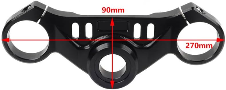 Cnwaga3 1set Aluminum Front Fork End Lowering Triple Tree Upper Top Clamp Black for APRILIA RS660 2021-22 23 Motorbike