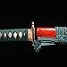ShadowDancer Handmade Full Tang Katana Sword - Authentic T10/1095 Steel Blade with Real Hamon, Clay Temper, Perfect for Iaido, Martial Arts Practitioners, and Collectors (GoldRed)