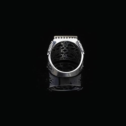 Miniatura 5 de Anillo de escala de plata, anillo hecho a mano para hombre, Anillo Libra hecho a mano para hombre, Anillo de abogado de plata, Anillo de plata de