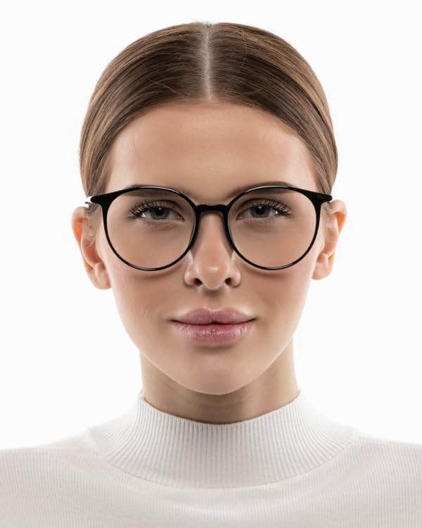 Image of Blue Light Blocking Glasses for Women Round Frame