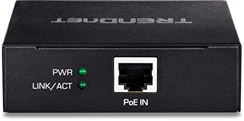 Image of TRENDnet Gigabit PoE+ Repeater /Amplifier, Single Port PoE Power over Ethernet, Extends 100m for Total Distance Up to 200m (656 ft.), TPE-E100 (Renewed)