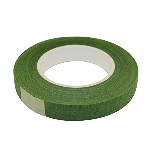 image for DECORA 1 roll 1/2-inch by 30 Yard Green Floral Tape for Bouquet Stem W