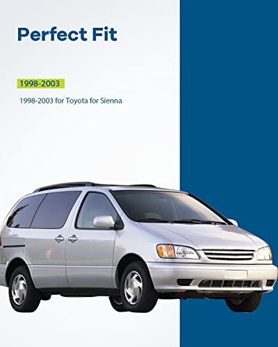 Lujuntec Interior Door Handles Front Driver Passenger Side Replacement For 1998-2003 For Toyota Sienna Beige(2Pcs) #TOP2