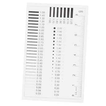 MAGICLULU High Precision Transparent Detection Gauge Ruler for ...