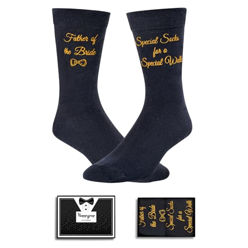 HAPPYPOP Wedding Gifts for Bride Groom - Mother & Father of the Bride & Groom Wedding Socks
