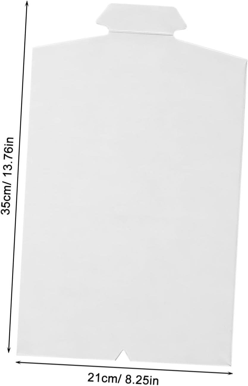 Dress Shirts Folding Tool 20pcs Cardboard Shirt Form for Packing Laundry Folders DIY Arts Crafts Supplies White Clothes Folder