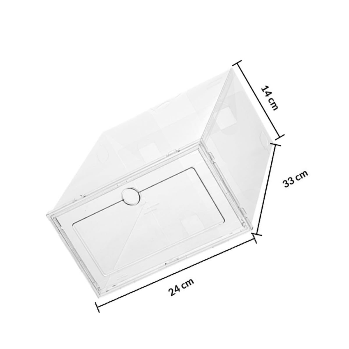 6 Piezas Caja Transparente para Guardar Zapatos Tipo Cajón