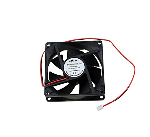 BXQINLENX Dc12v Quiet Brushless Cooling Fan Miniature Cooling Fans 80x80mm 7 Blade(Black) 8025