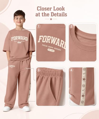 Image of SHODOX Boys Poly Blend Relaxed Fit Co-Ord Set | Printed T-Shirt & Track Pants | Soft Breathable Stylish Summer Casual Comfort Wear for Boys