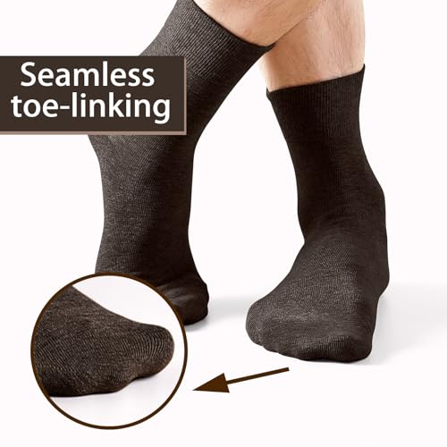 Image of FGZ Mens Crew Socks Breathable Cotton Soft Casual Thin Socks for Work,Sport & Everyday Wear,5 Pairs