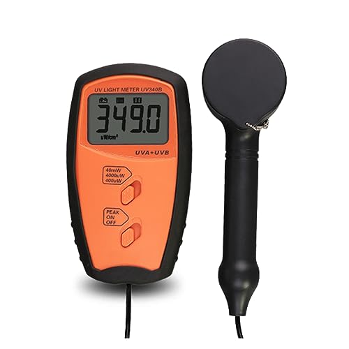 Luxómetro y fotómetro digital con medidor de luz lux e irradiancia UV