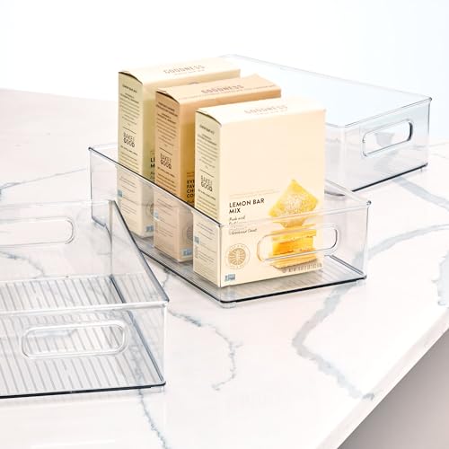Idesignplasticrefrigeratorandfreezerstoragebinbpafreeorganizerforkitchengaragebasementsetof3clear3count  Urban Country Home Decor Idesign plastic refrigerator and freezer storage bin bpa free organizer for kitchen garage basement set of 3 clear 3 count  urban country home decor