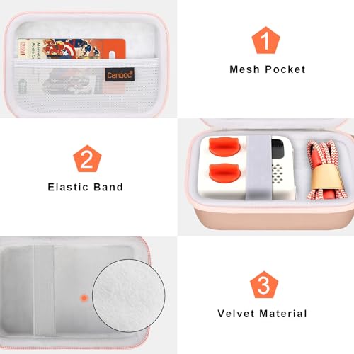 Housse Yoto Mini Bluetooth Canboc : protection rigide premium or rose