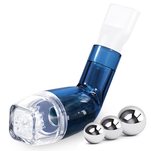 Flutter Valve Breathing Exercise Device for Lungs, Mucus Removal Device, Adjustable Resistance Breathing Trainer, Portable Lung Exerciser for Mucus Clearance