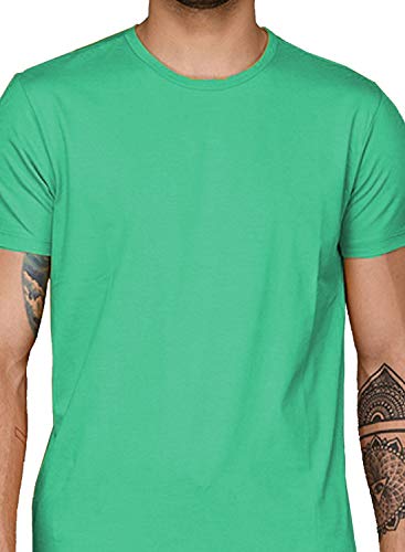 Image of ADRO Men's Cotton Solid Regular Fit T-Shirt