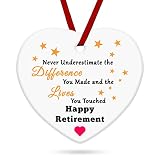Retirement Gift for Women Men Retirement Christmas Ornaments Gift Inspirational Gift for Retired Gra