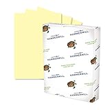 Hammermill Colored Paper, 24 lb Canary Printer Paper, 8.5 x 11-1 Ream (500 Sheets) - Made in the...