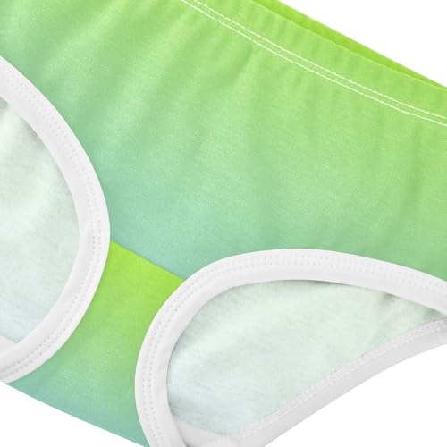 Joisal Lemon Green Light Sky Blue Gradient Cute Panties Girl Girls Underwear Toddlers Cotton Stylish Briefs Girls Undies 2t4