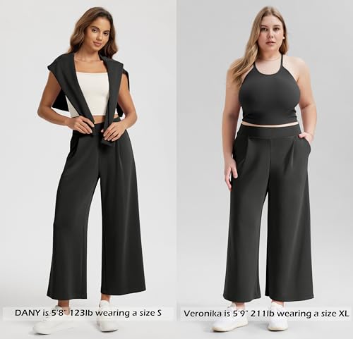 ODODOS Modal Soft Wide Leg Cropped Pants for Women High Waist Casual Relaxed Pants with Pockets-25 Inseam4