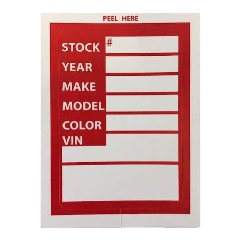 FESCO 50 Red Dealer Stock Stickers Cover