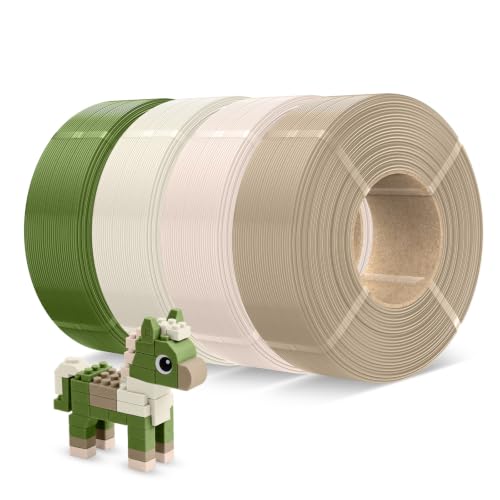 JAYO 4-Pack PETG Refill Bundle 1.75mm, Olive Green/Cream/Light Beige/Tan