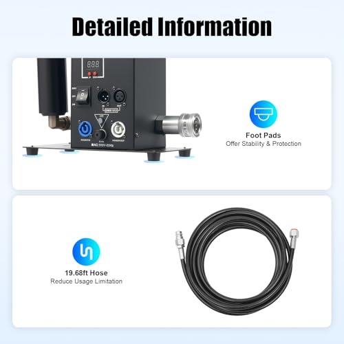 Máquina de CO2 portátil para DJ con doble boquilla, 150W miniatura 6